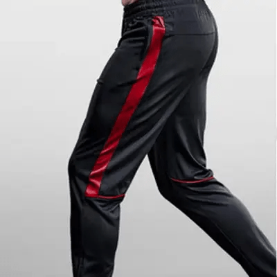 Pantalon sport homme - MenSportPants™ - Noir&Rouge