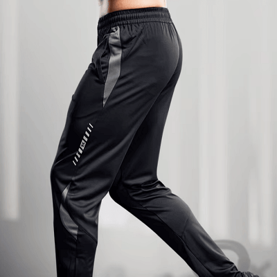 Pantalon sport homme - MenSportPants™ - Noir&Gris