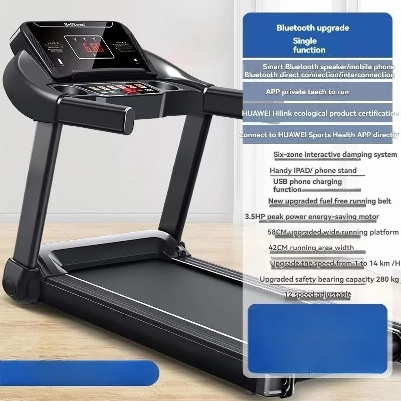Tapis de course pliable multifonctionnel intérieur 220V