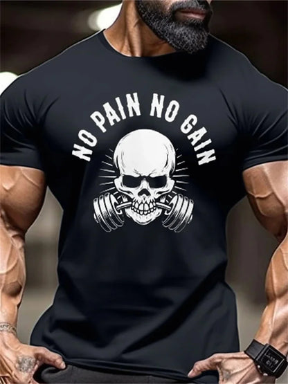 Nouveau T-Shirt de Fitness pour hommes, haut de sport féroce à manches courtes, col rond à séchage rapide, vêtements d'entraînement de compétition de Fitness