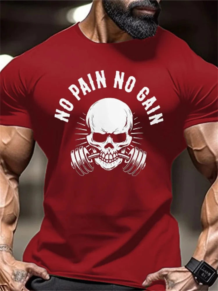 Nouveau T-Shirt de Fitness pour hommes, haut de sport féroce à manches courtes, col rond à séchage rapide, vêtements d'entraînement de compétition de Fitness