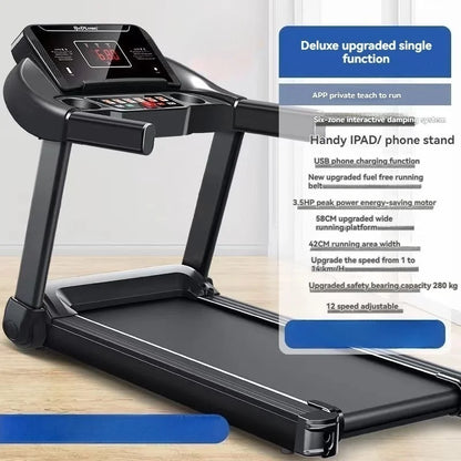 Tapis de course pliable multifonctionnel intérieur 220V