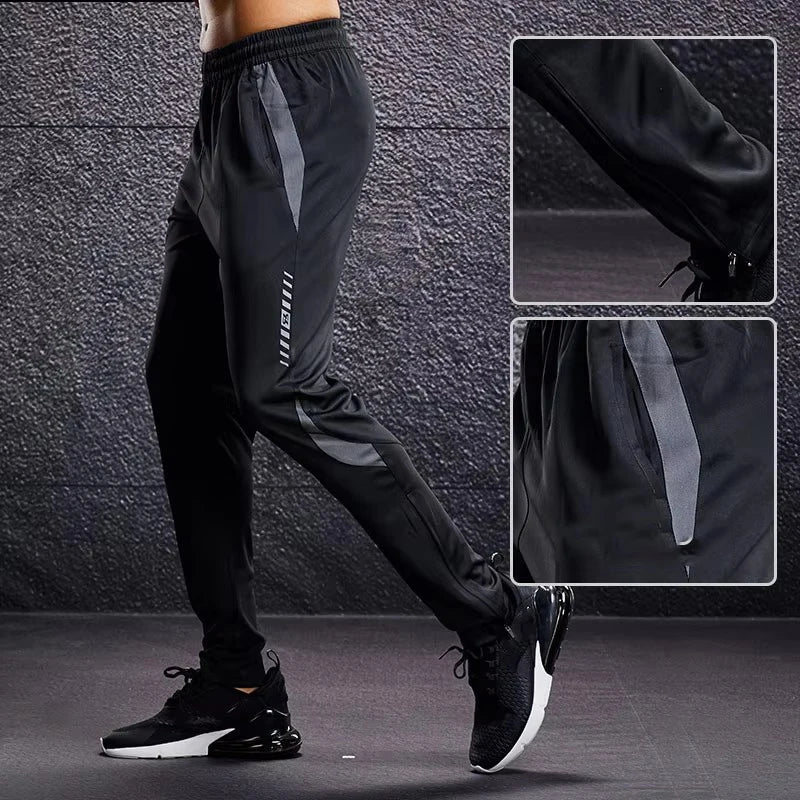 Pantalon sport homme - MenSportPants™ - Noir&Gris