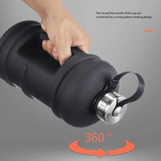 Bouteilles de Sport portables en plastique de grande capacité de 2,2 l, tasse d'eau froide de voyage en plein air, Fitness, gymnastique, Shaker de protéines, bouteille de Sport Termos