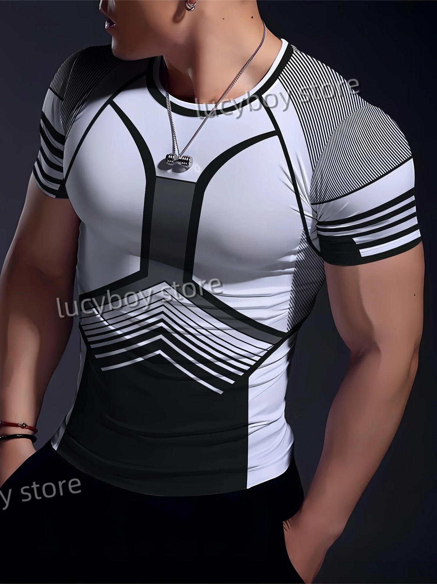 t-shirt entraînement  de sport hommes
